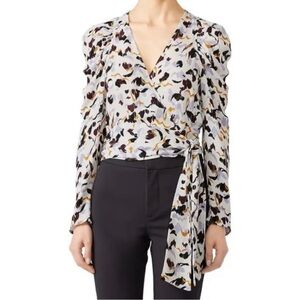COPY - A.L.C. silk wrap top size 4 (xs/s)